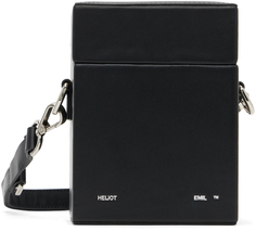 Черная сумка-коробка с ремешком HELIOT EMIL