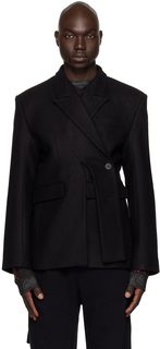 Черный пиджак с разрезом Ottolinger