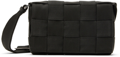 Черная сумка-мессенджер из лямок Intreccio Bottega Veneta