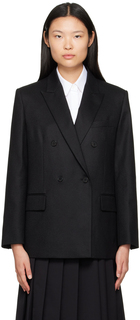 Черный двубортный пиджак Juun.J