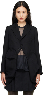 Черный асимметричный пиджак Comme des Garçons