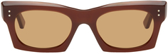 Коричневые солнцезащитные очки Edku Marni
