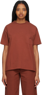 Красная футболка с карманами Bode