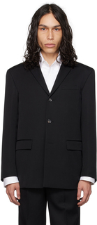 Черный одинарный пиджак Th products