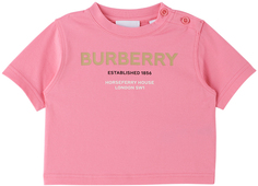 Футболка Baby Pink Horseferry Bubblegum розовая Burberry