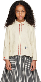 Детская рубашка Off-White со стрекозой Caramel