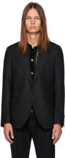 Черный однобортный пиджак Dolce &amp; Gabbana