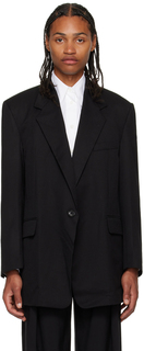 Черный свободный пиджак LOW CLASSIC
