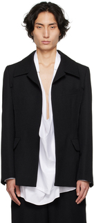Черный пиджак с вырезом Comme des Garçons
