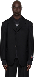 Черный пиджак с козырьком Commission
