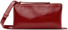 Красная маленькая сумка в стиле ампир Jil Sander
