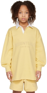 Детская футболка-поло с желтыми пуговицами Fear of God ESSENTIALS