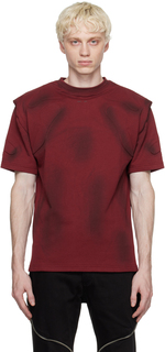 Красная монотонная компрессионная футболка «Кровь» HELIOT EMIL