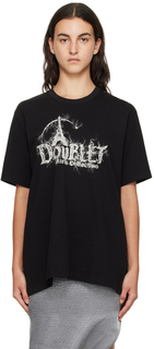 Черная футболка Doubland Doublet