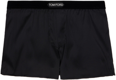 Черные боксеры с нашивками TOM FORD