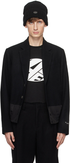 Черный пиджак со вставками ADER error