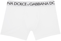 Белые длинные боксеры Dolce &amp; Gabbana