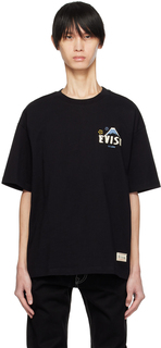 Black Kumadori Daruma T-Shirt Evisu
