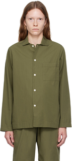 Зеленая пижамная рубашка на пуговицах Willow Tekla