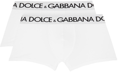 Комплект двух белых боксеров Dolce &amp; Gabbana