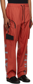 Красные брюки карго Overset Tech A-COLD-WALL*