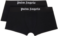 Комплект из двух черных боксеров Palm Angels