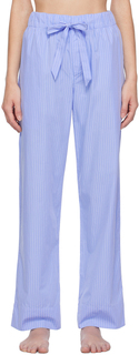 Tekla Синие полосатые пижамные штаны