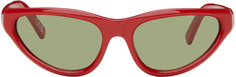 Красные солнцезащитные очки RETROSUPERFUTURE Edition Mavericks, однотонные Marni