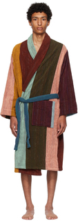Многоцветный халат в полоску Paul Smith