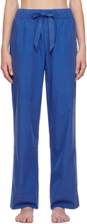 Синие пижамные штаны на шнурке (Королевский цвет) Tekla