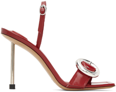 Красные туфли на высоком каблуке Le Chouchou Les Sandales Regalo Jacquemus