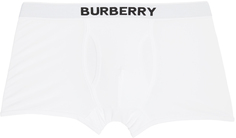 Белые боксеры с логотипом Burberry