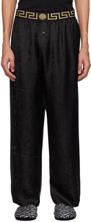 Черные пижамные брюки Barocco Versace Underwear