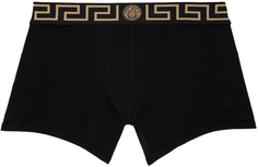 Черные боксеры греческого цвета Versace Underwear