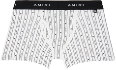 AMIRI Белые вертикальные трусы-боксеры