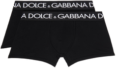 Комплект двух черных боксеров Dolce &amp; Gabbana