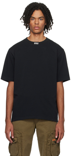 Черная футболка с вышивкой Heron Preston