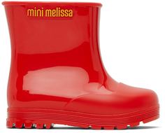 Детские красные мини-велли-сапоги Mini Melissa