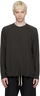Черная футболка с длинным рукавом O-Project Jan-Jan Van Essche