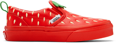 Детские красные классические слипоны Berry Little Kids Vans