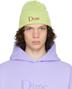 Зеленая классическая шерстяная шапка-бини Dime