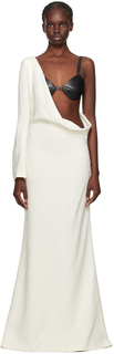 Off-White Платье Макси Midas Gabriela Hearst