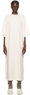 Off-White Платье-миди с рукавами 3/4 Fear of God ESSENTIALS