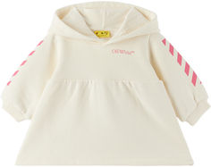 Платье Baby Bookish Diag Off-white/Фуксия