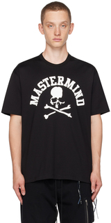 Черная футболка с принтом mastermind JAPAN