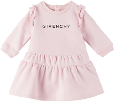 Платье Baby Pink с рюшами Lt розовый Givenchy