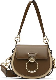 Маленькая коричнево-бежевая сумка Tess Argil Chloe