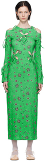 Green Yin-Yang Midi Dress J.Kim