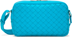Синяя маленькая классическая сумка Intrecciato Bottega Veneta