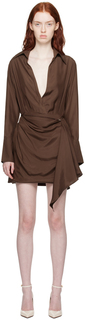Коричневое мини-платье Gravia Gauge81